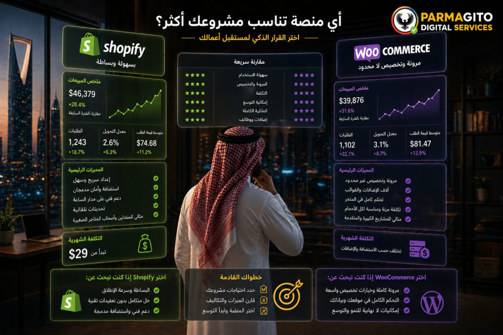 صاحب مشروع يختار منصة التجارة الإلكترونية المناسبة